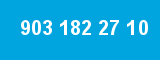 903 182 27 10 903 182 27 10